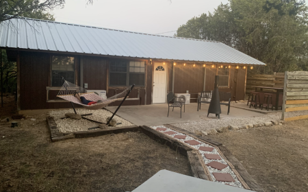 Laredo back yard/hammock/bar